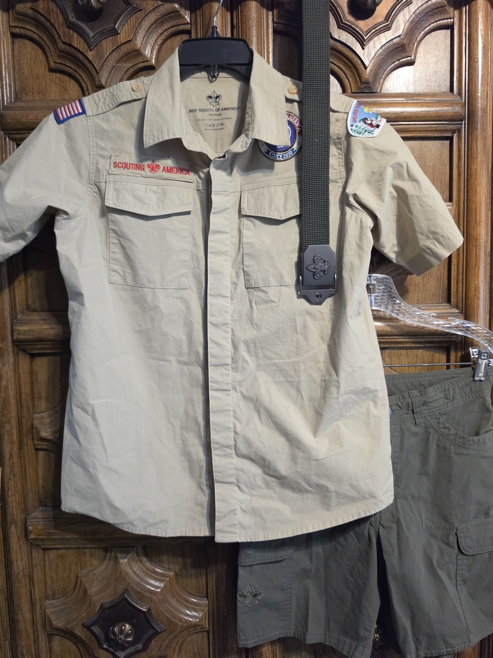 Tan Short-Sleeve Uniform Shirt